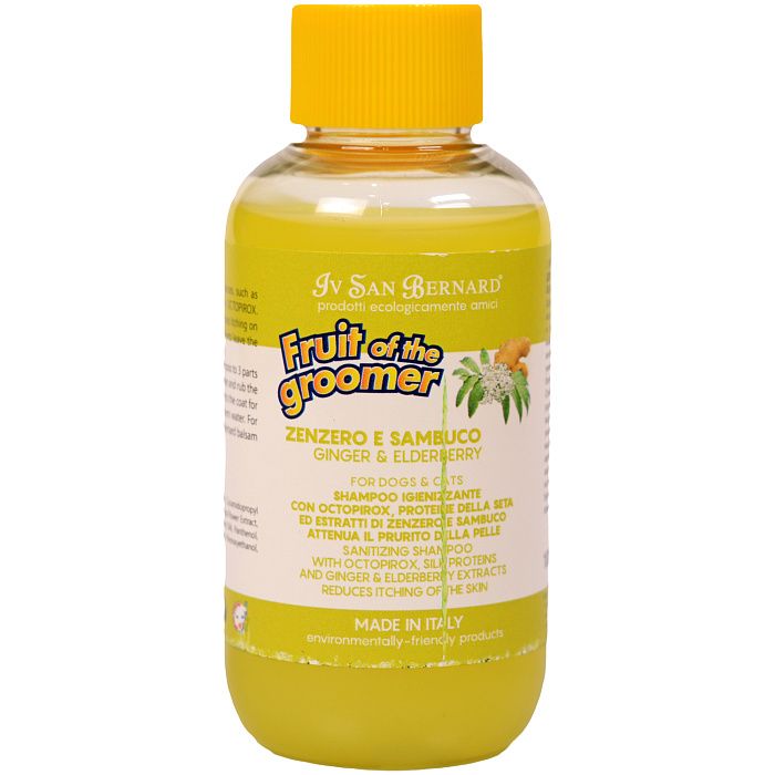 

Шампунь против раздражений и перхоти, ISB Fruit of the Groomer Ginger&Elderbery, 100 мл, Ginger&Elderbery