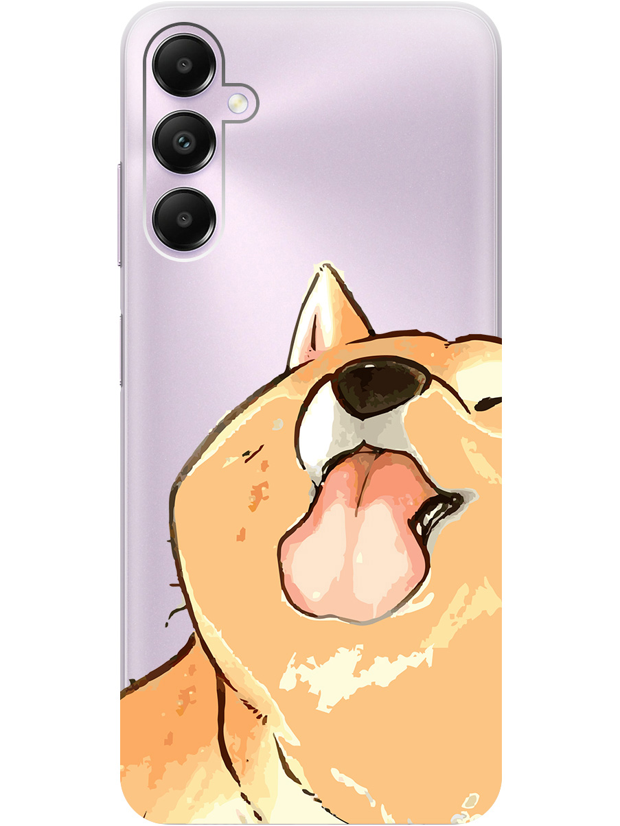 

Силиконовый чехол на Samsung Galaxy A05s "Shiba", Прозрачный;бежевый;коричневый, 20001456