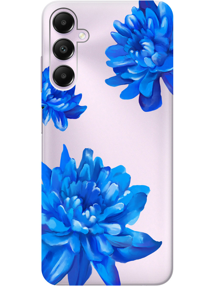 

Силиконовый чехол на Samsung Galaxy A05s "Amazing Asters", Прозрачный;голубой, 20001456