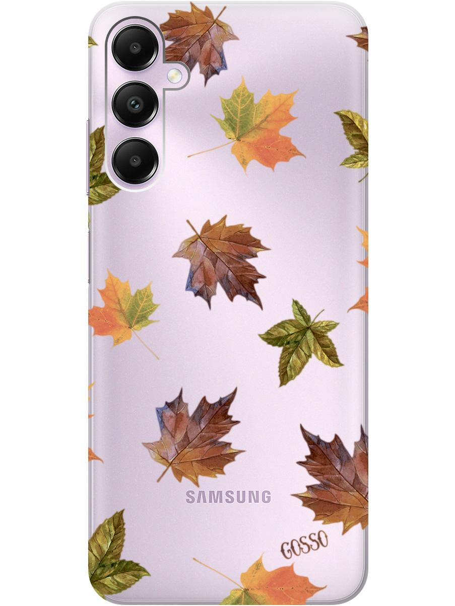 

Силиконовый чехол на Samsung Galaxy A05s "Maple", Прозрачный;оранжевый, 20001456