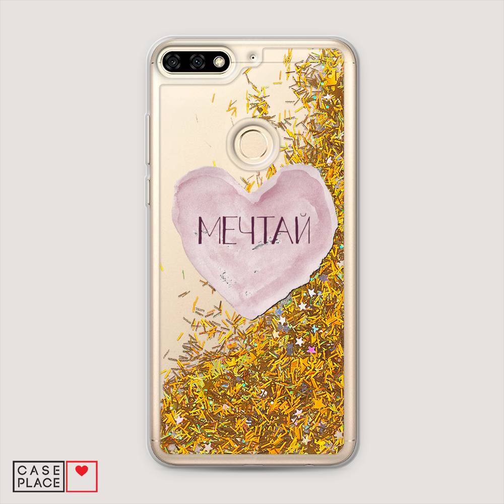 

Чехол Awog на Honor 7C "Мечтай сердце", Розовый, 64590-1