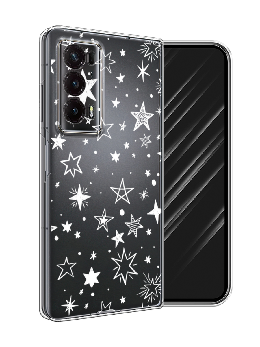 

Чехол Awog на Honor Magic V2 "Звездочки графика белая", Прозрачный;белый, 6123550-1