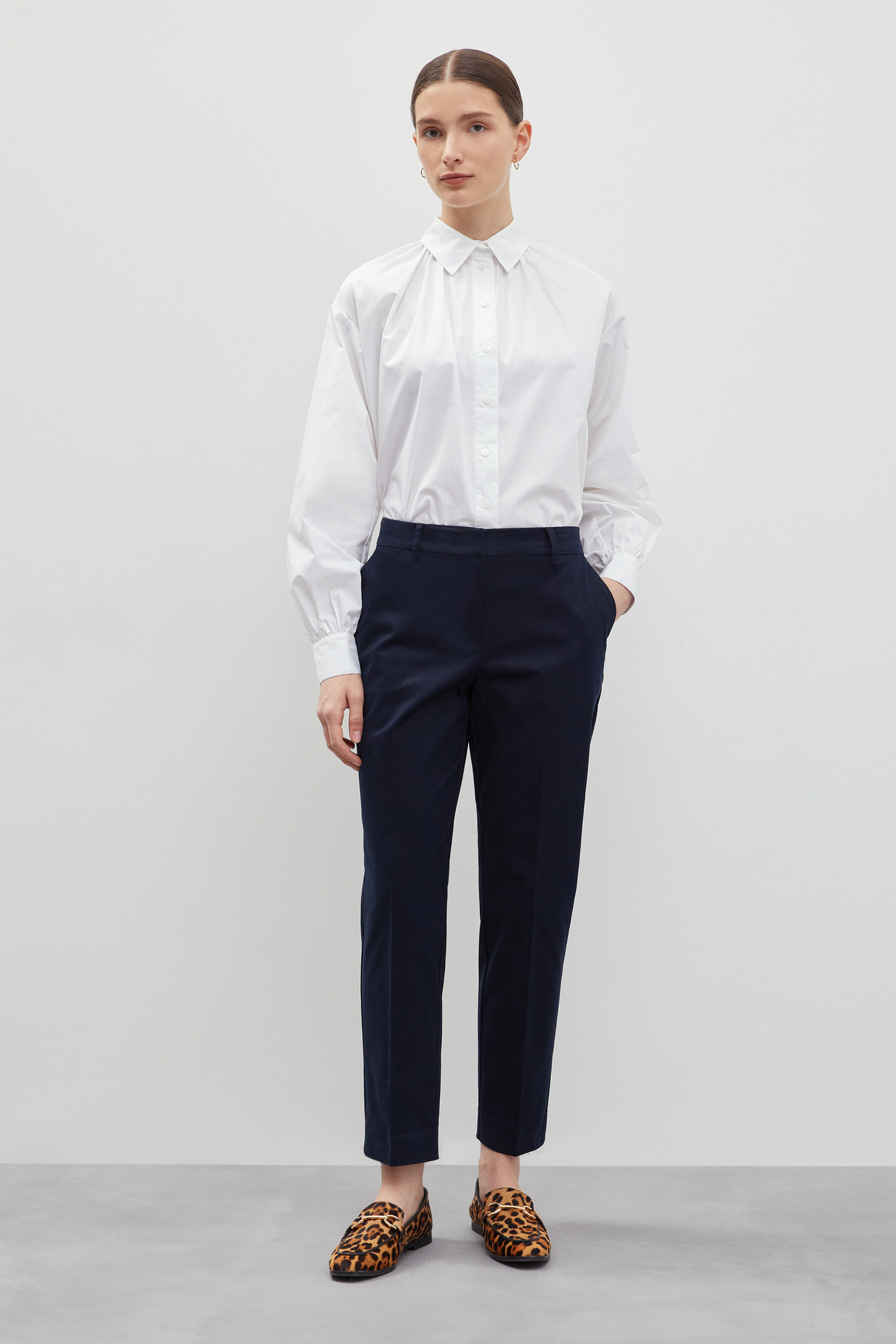 

Брюки женские Finn Flare FBD110125 синие 2XL, FBD110125