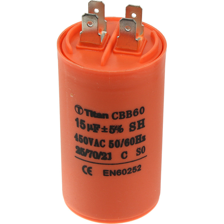 

Конденсатор 15/450V 50/60Hz (5%) пускач, клеммы
