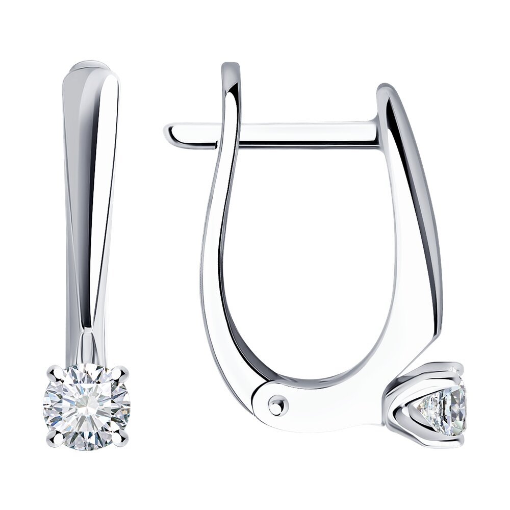 

Серьги из белого золота с бриллиантом Diamant 52-220-01674-1, 52-220-01674-1