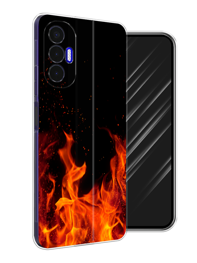 

Чехол Awog на Tecno Pova 3 "Все в огне", Разноцветный, 301550-4