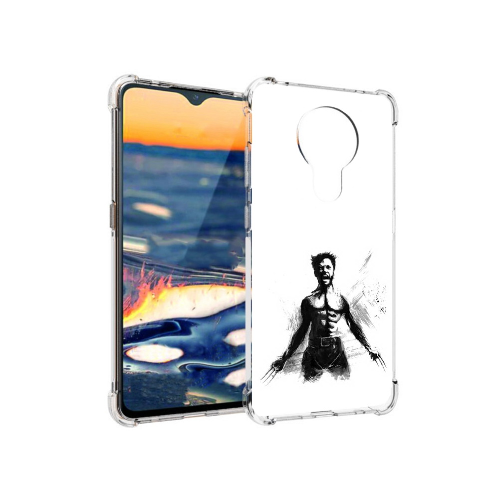

Чехол MyPads Tocco для Nokia 5.3 росомаха (PT227052.106.587), Прозрачный, Tocco