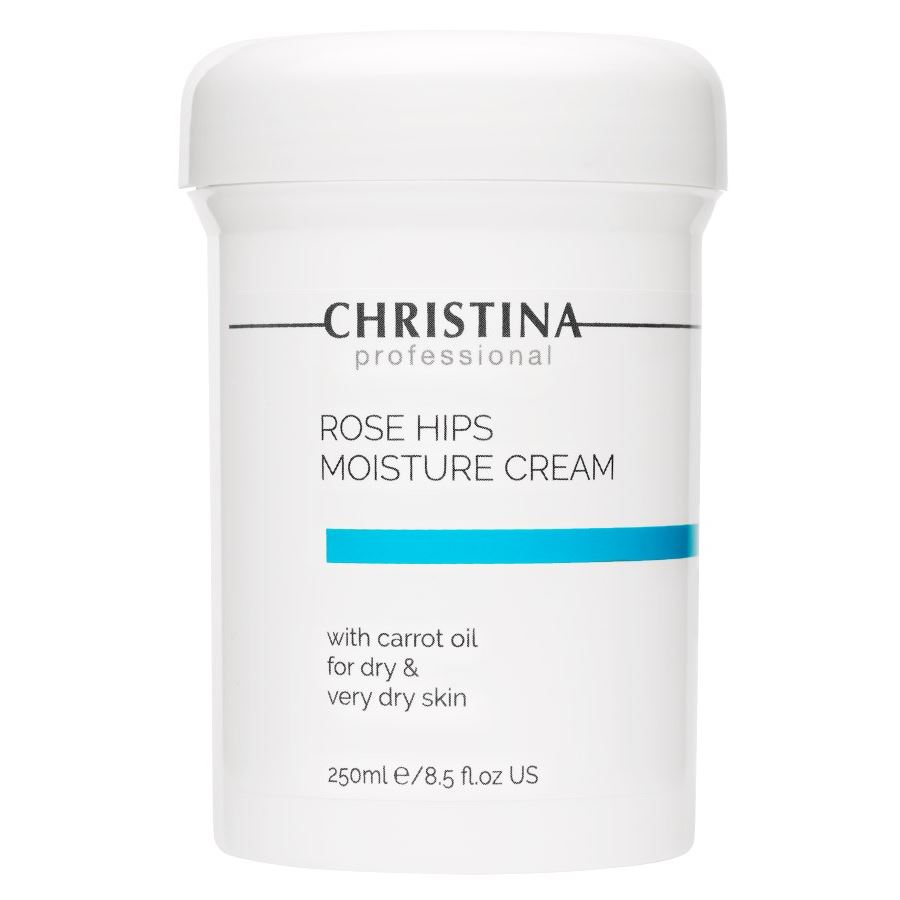Крем для лица Christina Rose Hips Moisture Cream With Carrot Oil 250 мл pink kojic clear concentre with carrot serum strong brightening fade stubborn dark spots more radiant even complexion serum