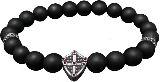 

Браслет из серебра с фианитом и ониксом р. 20 Rebel Heart RH631025-005, RH631025-005