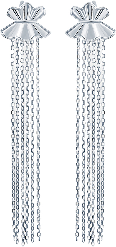 

Серьги из серебра JV CYZE967-SR-WG, CYZE967-SR-WG