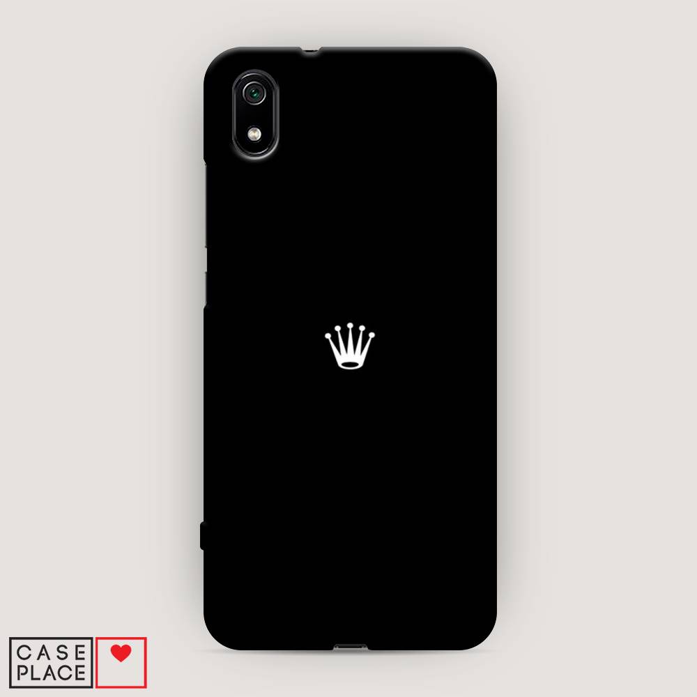 

Пластиковый чехол "Белая корона на черном фоне" на Xiaomi Redmi 7A, 35420-5