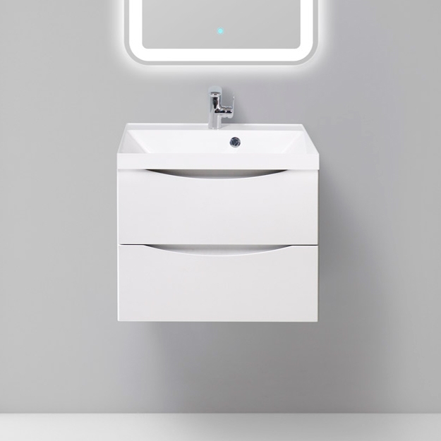 

Тумба с раковиной BelBagno Marino 60 bianco opaco