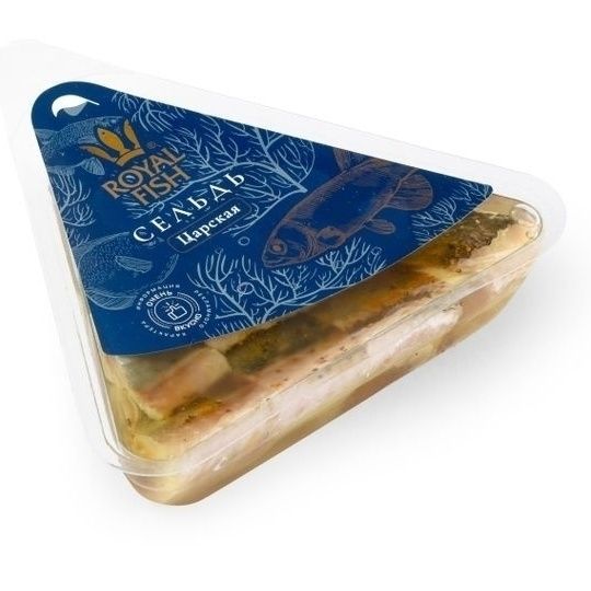 

Сельдь Royal Fish атлантическая кусочки филе царская 220 г
