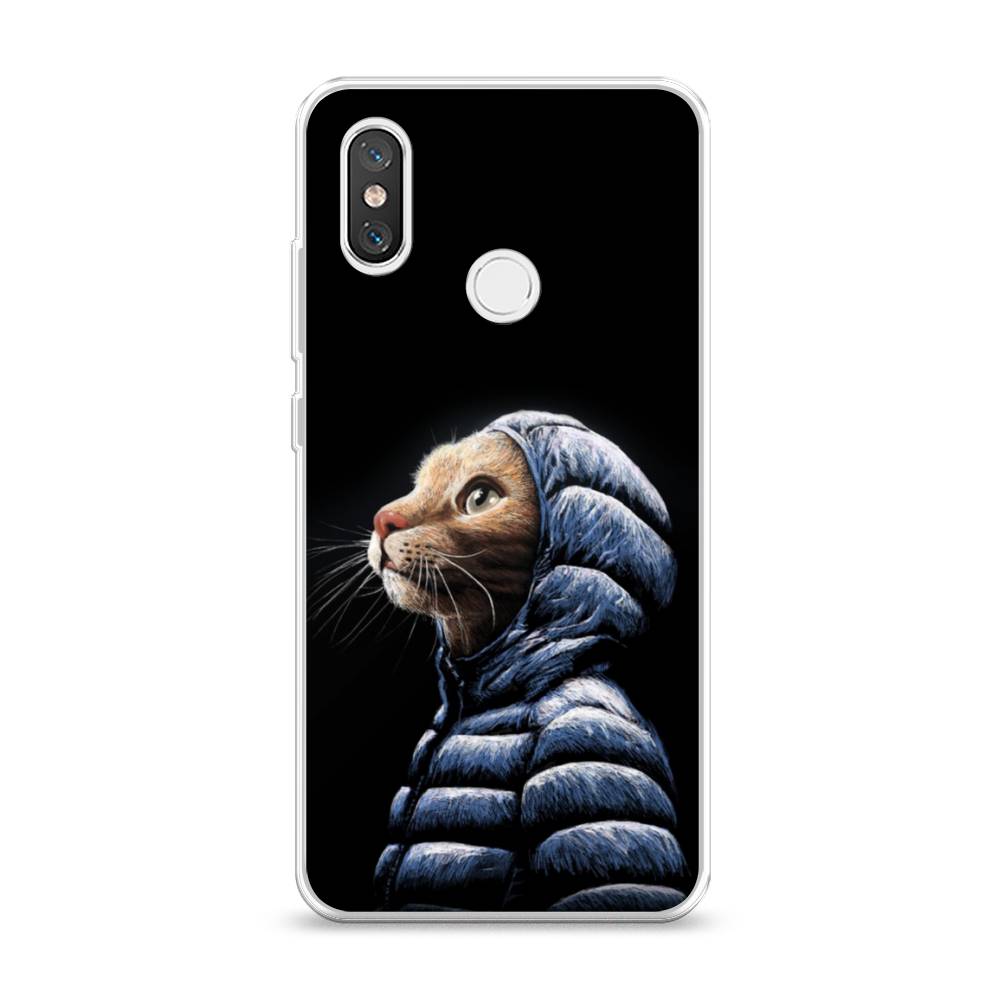 

Чехол Awog на Xiaomi Mi 8 "Кот в капюшоне", Разноцветный, 33550-2