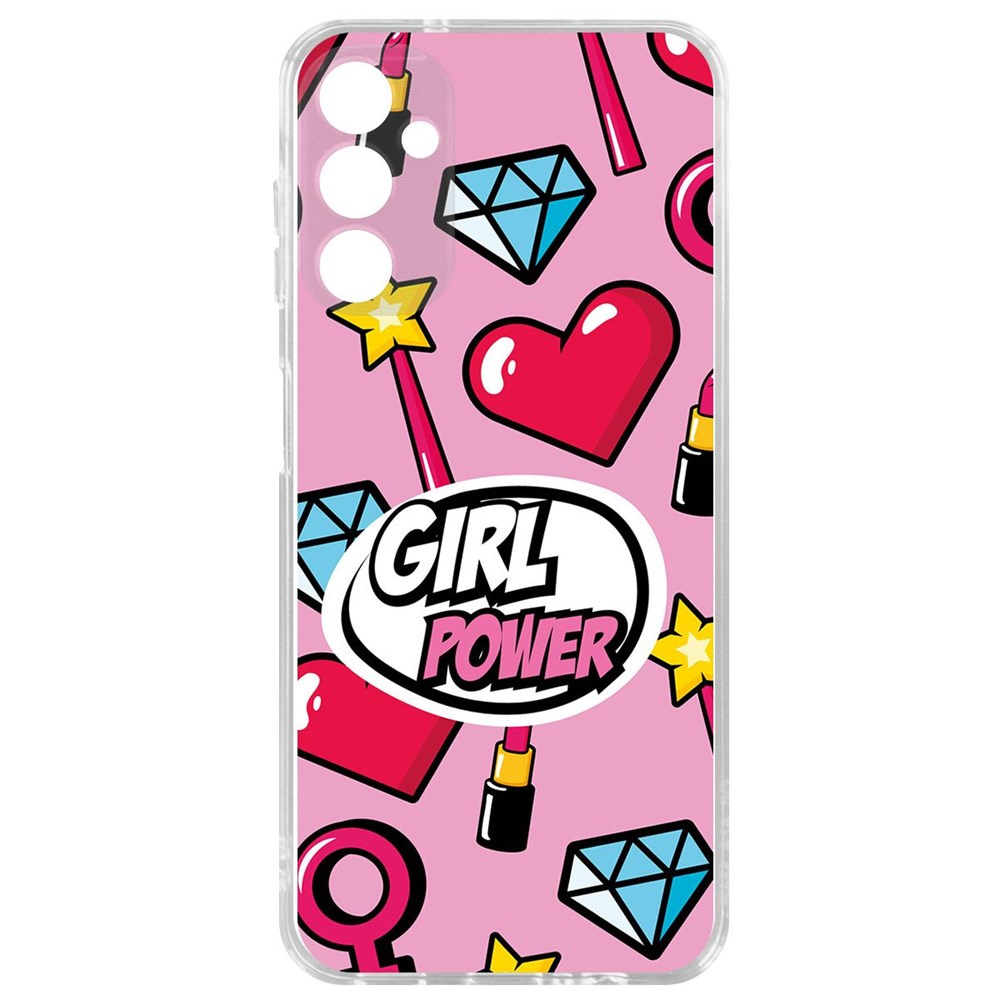 

Чехол-накладка Krutoff Clear Case Girl Power для Samsung Galaxy A14 4G (A145), Прозрачный