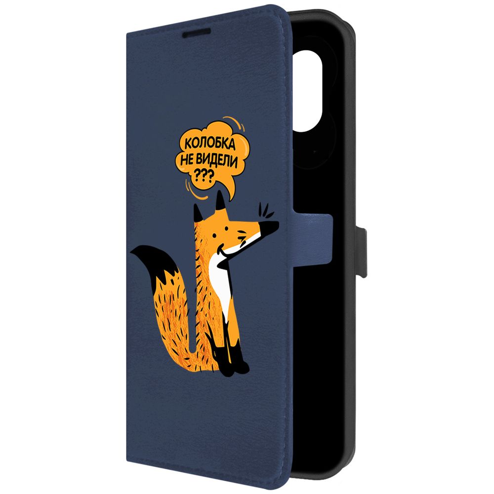 

Чехол-книжка Krutoff Eco Book для Samsung Galaxy M04 (M045) Лиса (синий)