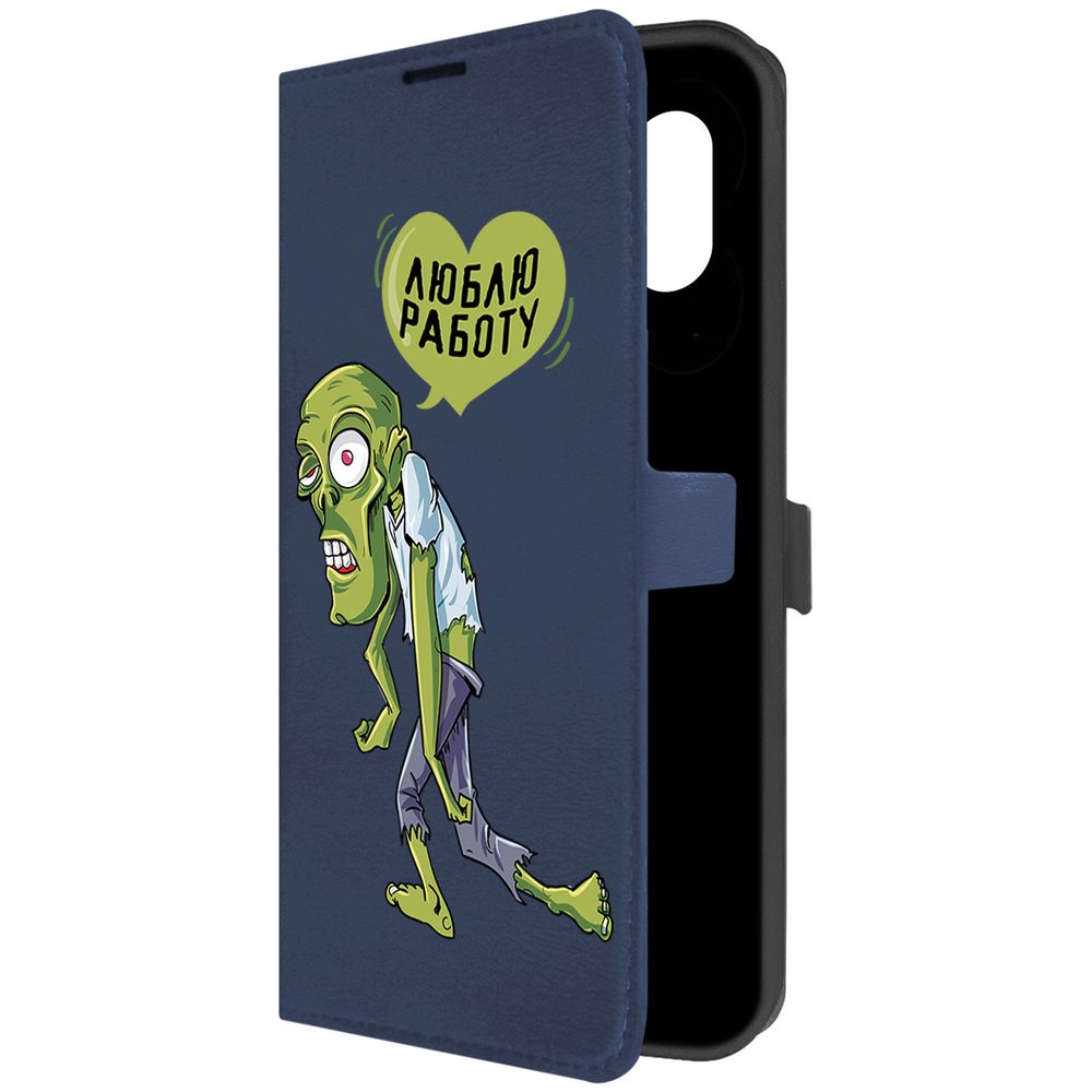 

Чехол-книжка Krutoff Eco Book для Samsung Galaxy A04e (A042) Люблю Работу (синий)