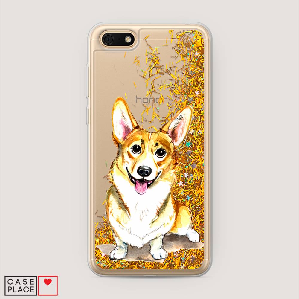 

Чехол Awog на Huawei Y5 Prime 2018 "Малыш корги", Оранжевый;желтый;белый, 66390-1