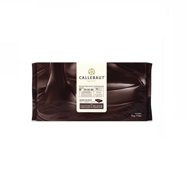 Шоколад горький (кошерный Parve) Callebaut 70,5% какао 70-30-38NV-132, блок 5 кг