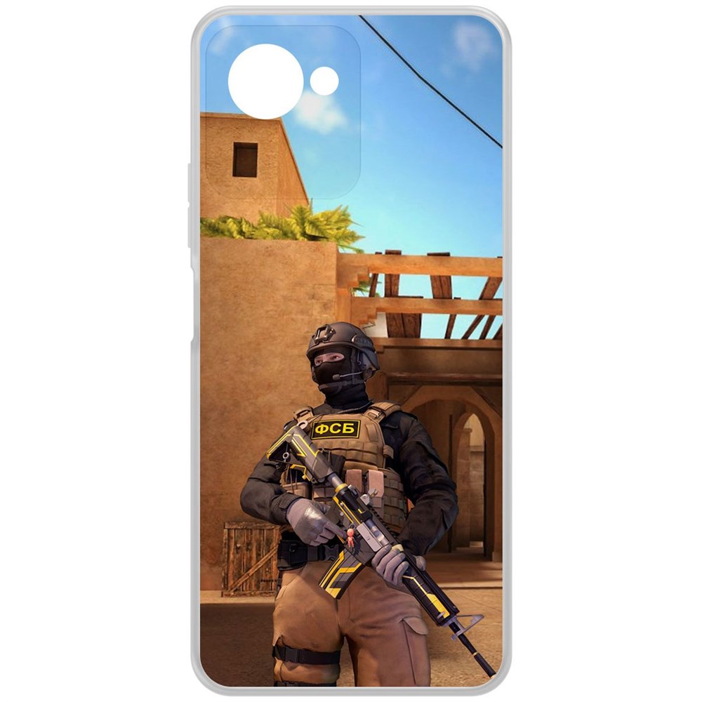 

Чехол-накладка Krutoff Clear Case Cтандофф 2 (Standoff 2) - ФСБ для Realme C30s, Прозрачный