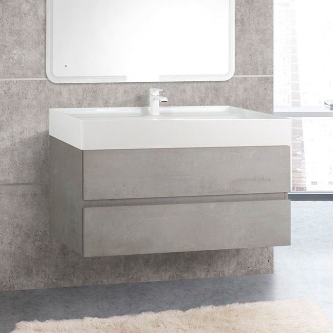 

Тумба с раковиной Cezares Molveno 100х46 beton