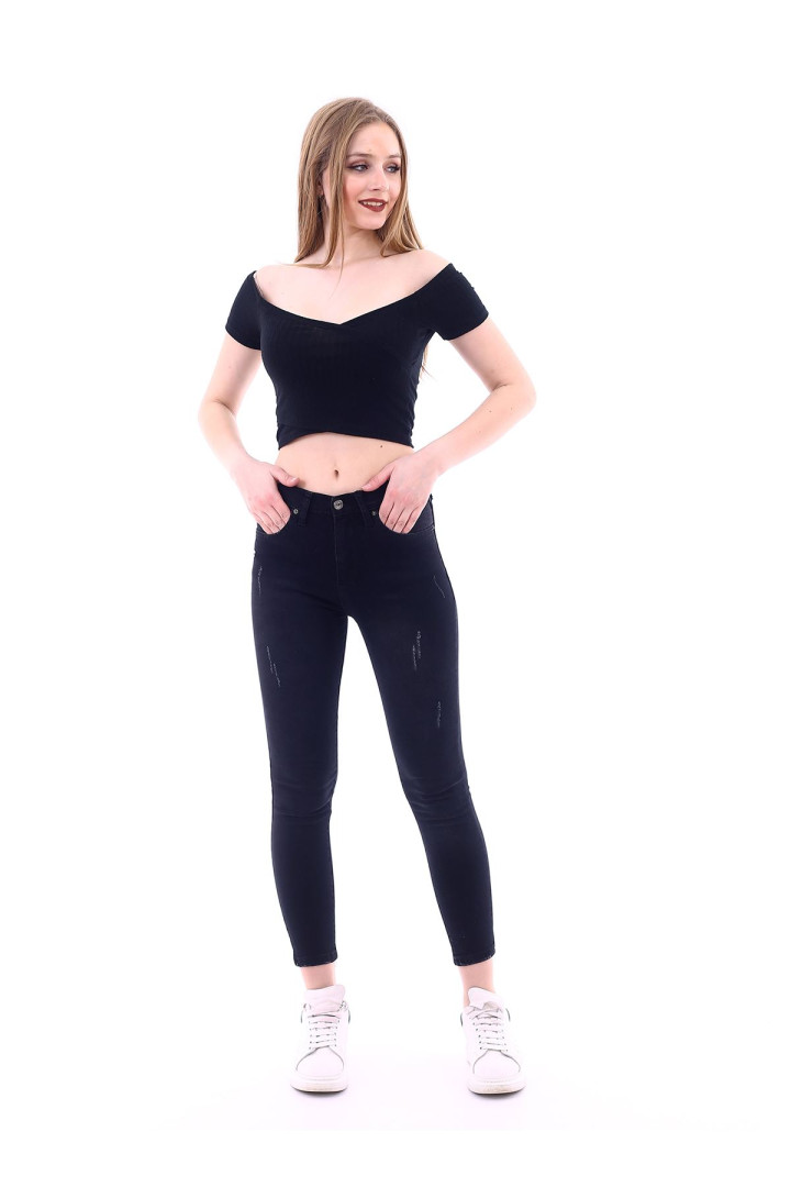 

Джинсы женские Poniba Po-19 черные 29 (товары доставляются из-за рубежа), Po-19