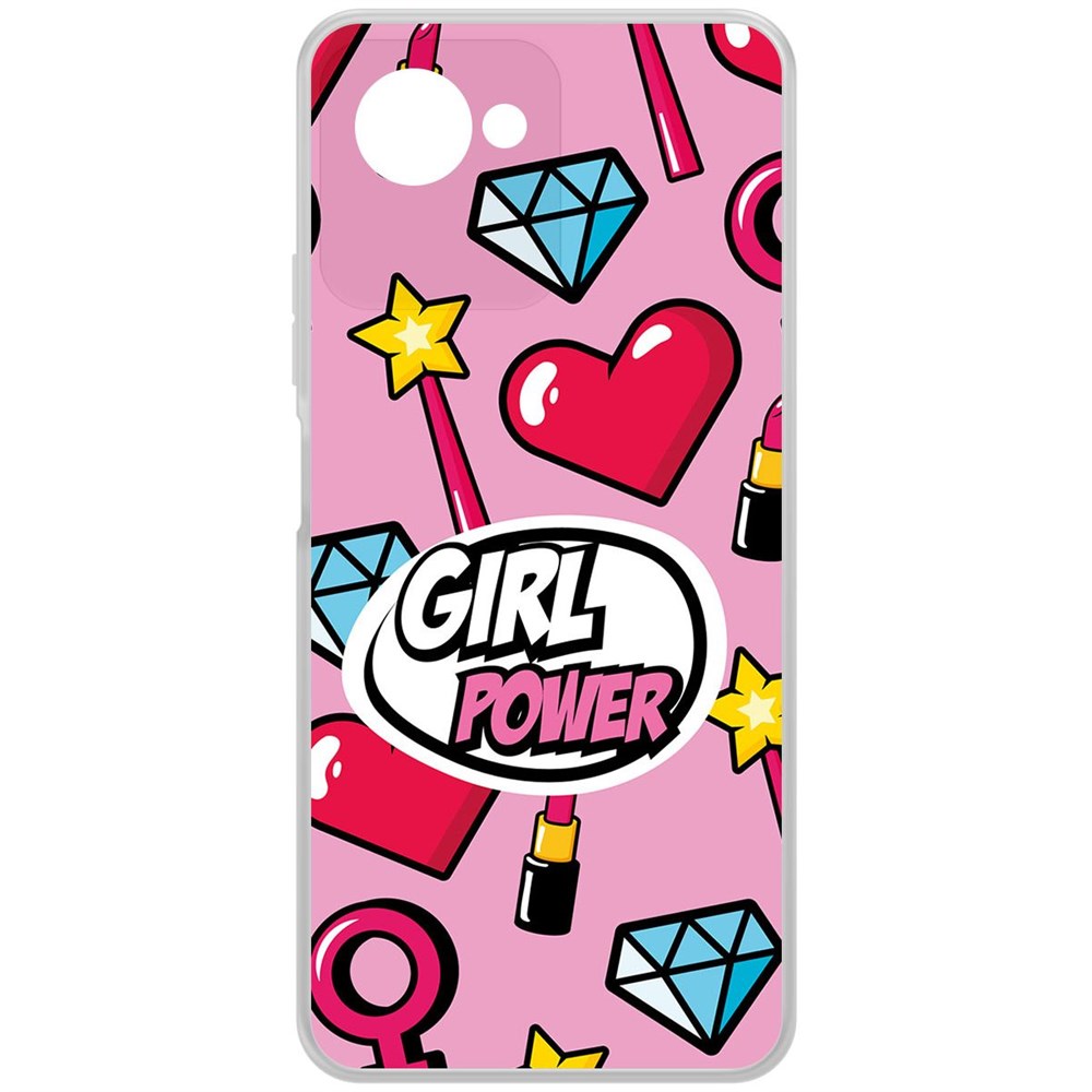 

Чехол-накладка Krutoff Clear Case Girl Power для Realme C30s, Прозрачный