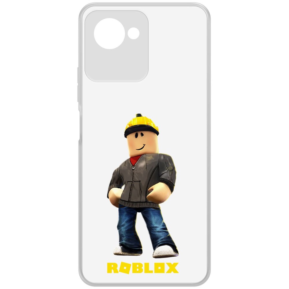 

Чехол-накладка Krutoff Clear Case Roblox-Строитель для Realme C30s, Прозрачный