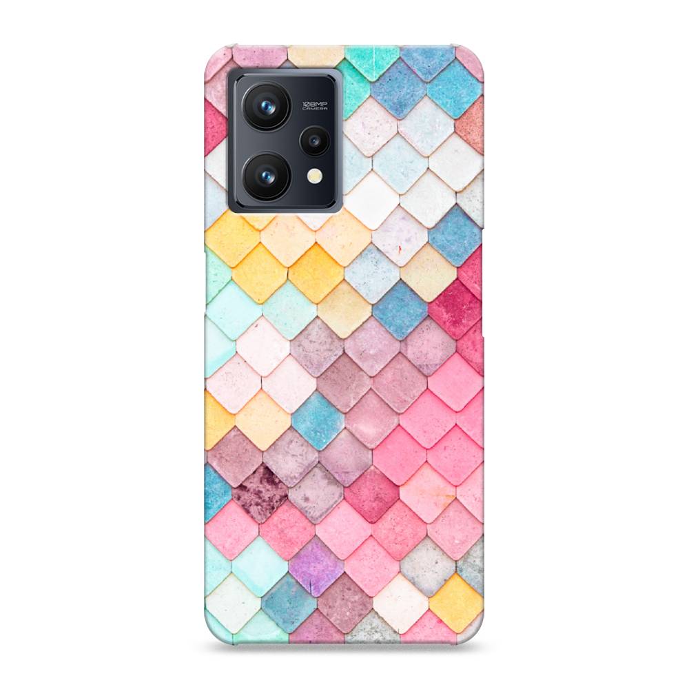 

Пластиковый чехол "Нежные ромбики" на Realme 9, 257220-3