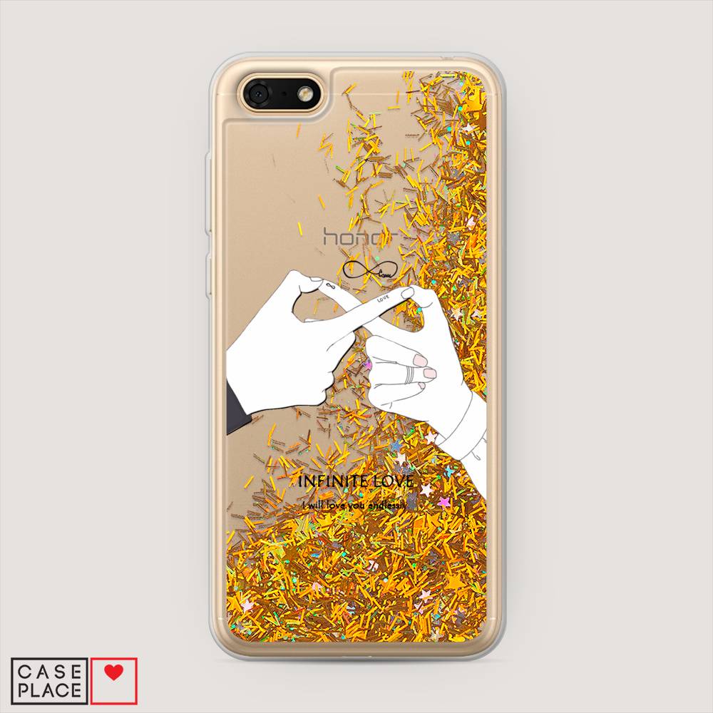 

Чехол Awog на Huawei Y5 2018 "Любовь навсегда", Бежевый, 65990-1