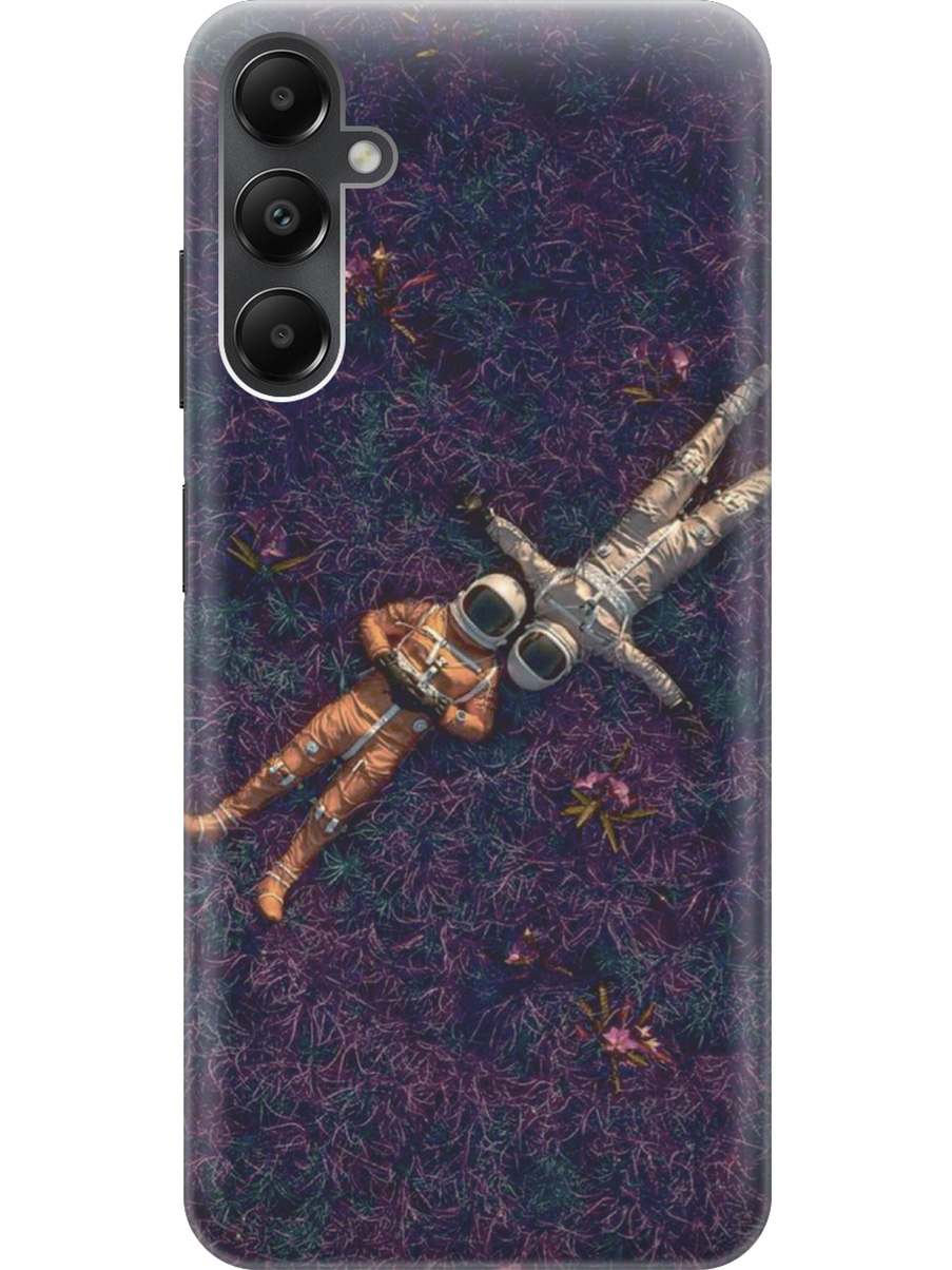 

Силиконовый чехол на Samsung Galaxy A05s "Счастливые космонавты", Белый;красный;оранжевый, 20001456