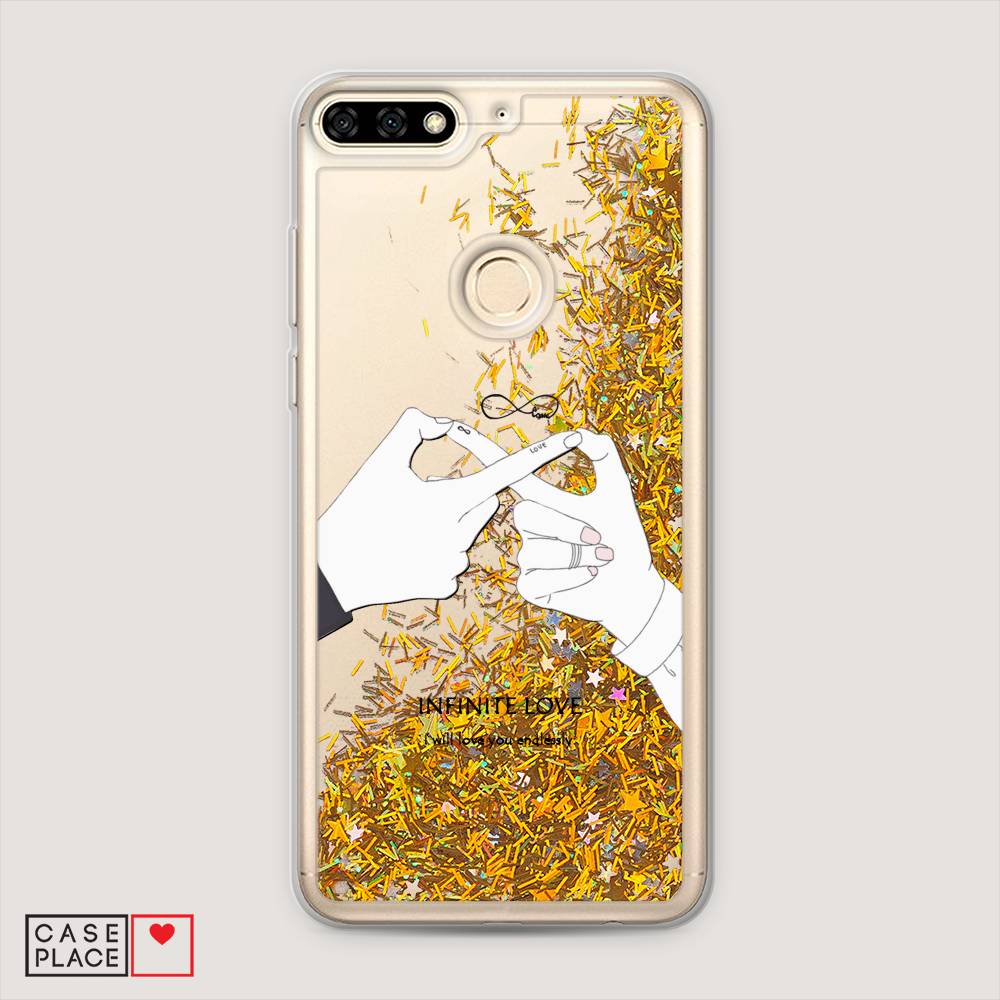 

Чехол Awog на Honor 7C "Любовь навсегда", Бежевый, 64590-1