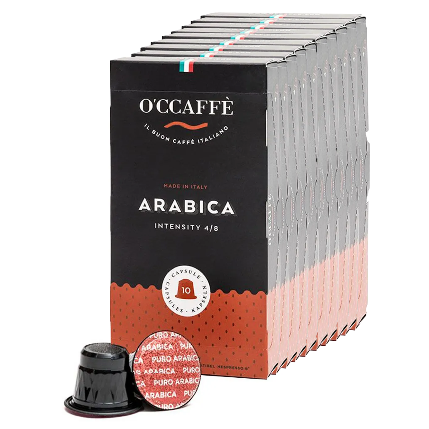 фото Кофе в капсулах o'ccaffe arabica для системы nespresso, 100 шт