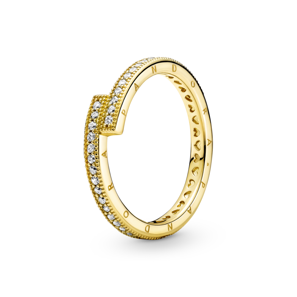 Кольцо из ювелирного сплава р. 17 Pandora 169491C01, фианит