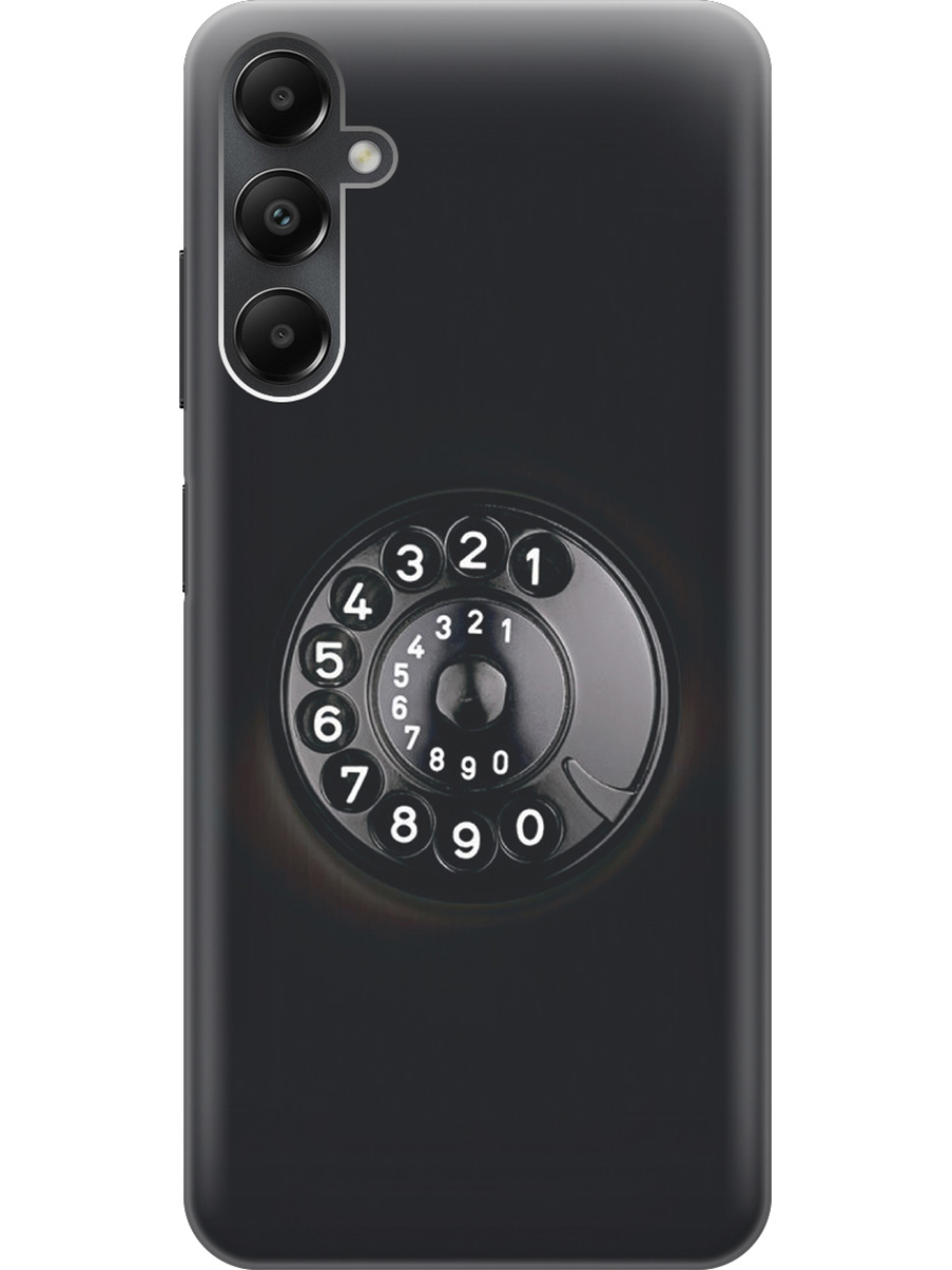 

Силиконовый чехол на Samsung Galaxy A05s "Диск телефона", Серый;черный, 20001456