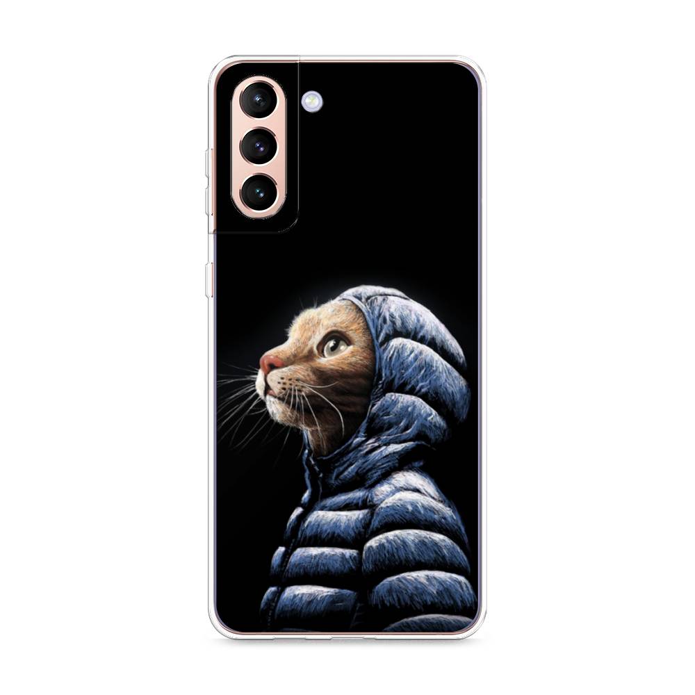 

Чехол Awog на Samsung Galaxy S21 + / Самсунг S21 + "Кот в капюшоне", Разноцветный, 2102150-2
