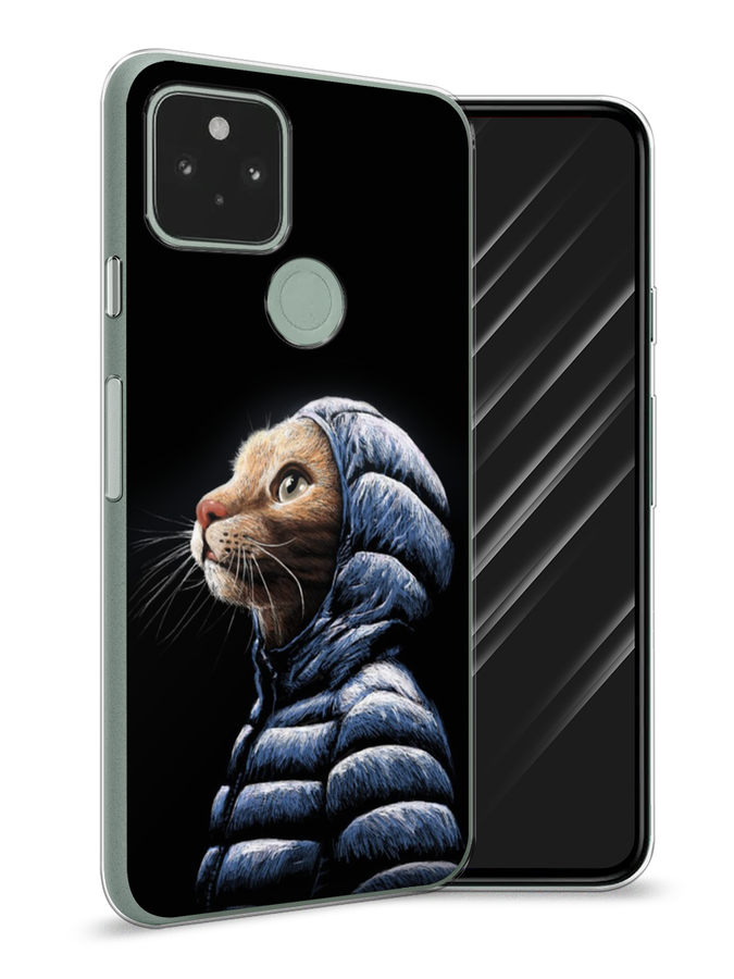 

Чехол Awog на Google Pixel 5A "Кот в капюшоне", Разноцветный, 271050-2