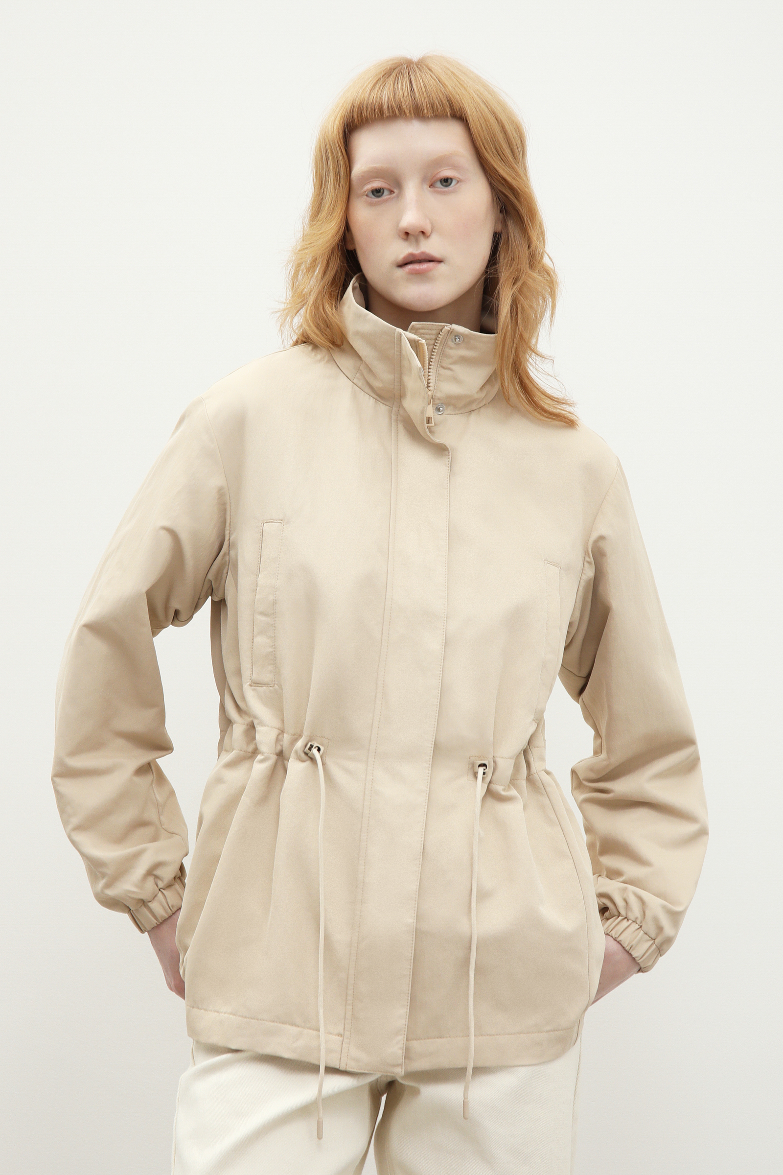 

Ветровка женская Finn Flare FBD11010 бежевая XL, Бежевый, FBD11010