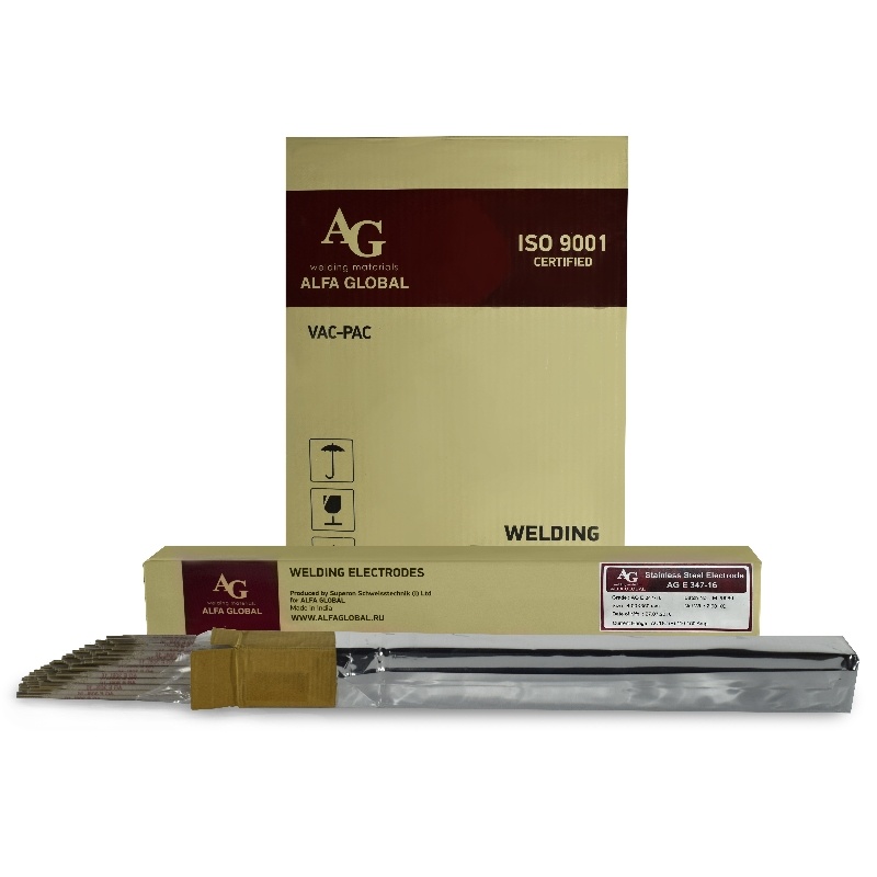 Электроды сварочные E347L-16 д.3,2мм, пачка 2кг, AG
