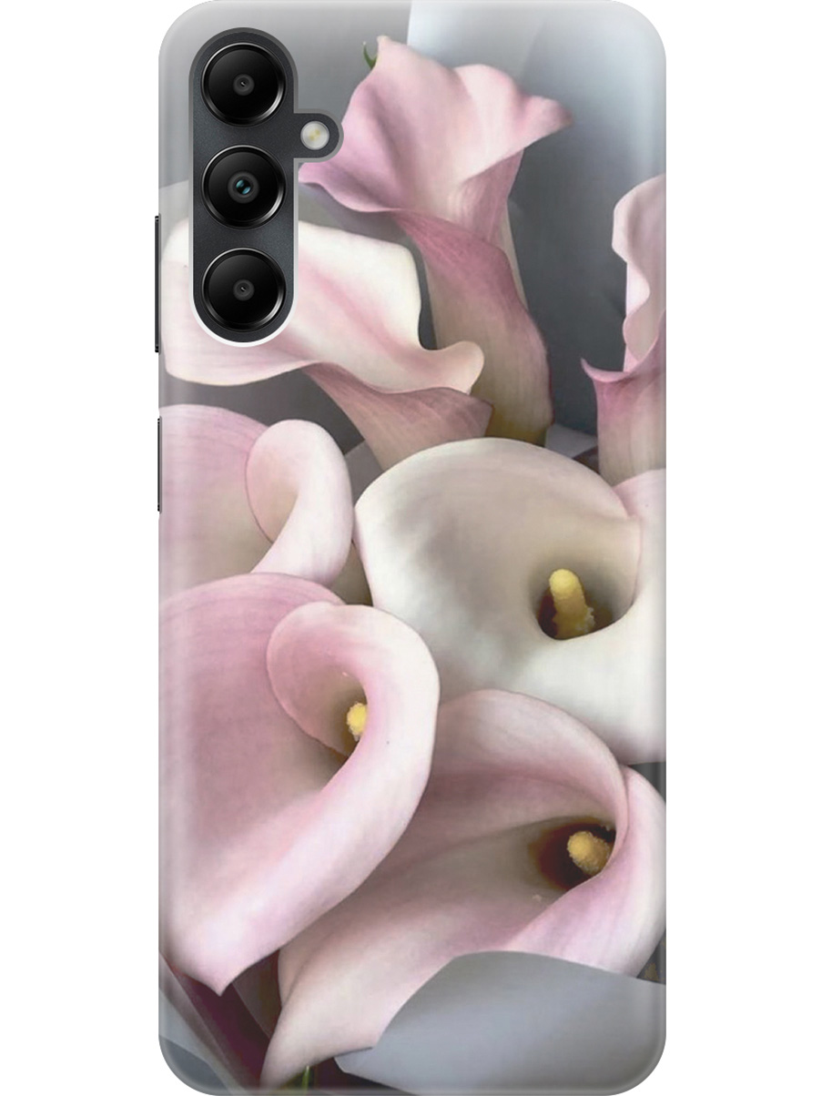 

Силиконовый чехол на Samsung Galaxy A05s "Розовые каллы", Розовый;серый, 20001456