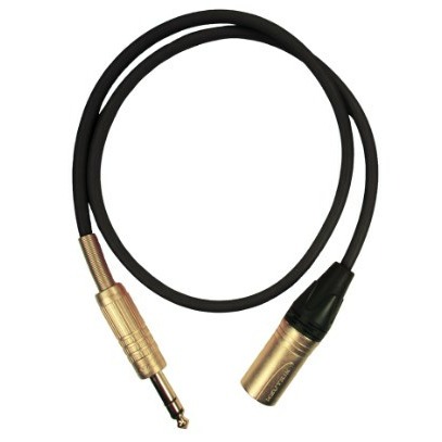 

Кабель аудио 1xJack - 1xXLR GS-PRO JackStereo-XLR3M black 2m, JackStereo-XLR3M black 2m
