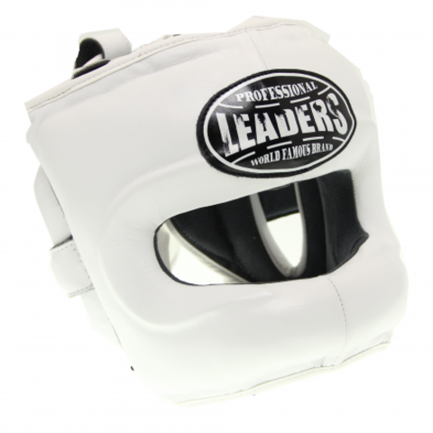 Шлем боксерский LEADERS LS WH с бамперной защитой L/XL