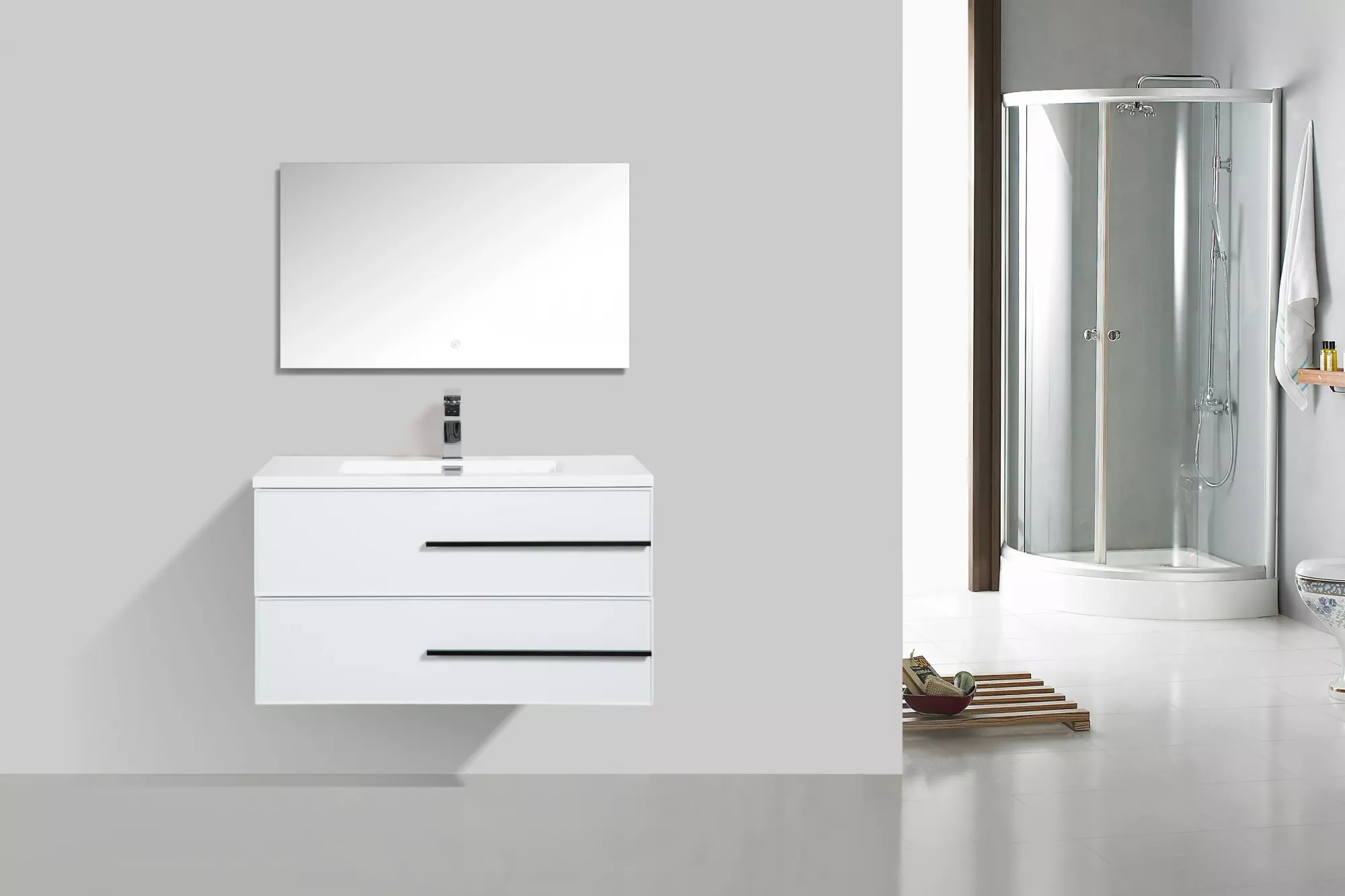 Комплект Тумба с раковиной PARLY Spa Bella70 700х480х525 подвесная