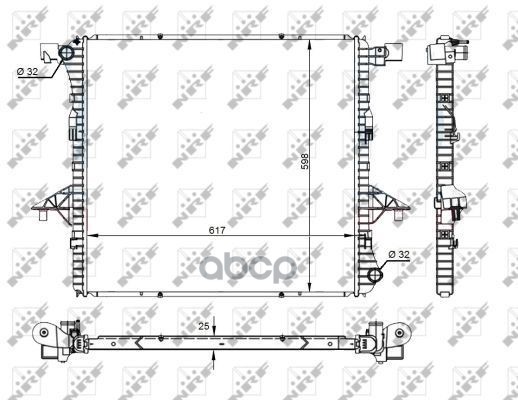 

Радиатор Системы Охлаждения NRF арт. 59145