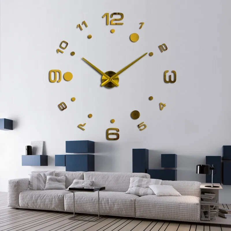 фото 3d настенные часы mirron/100.8-з/100 см nobrand