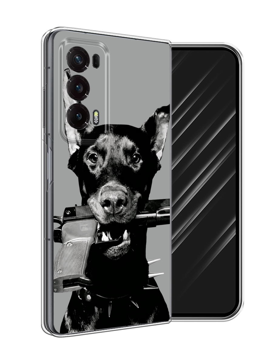 

Чехол Awog на Honor Magic V2 "Доберман", Серый, 6123550-1