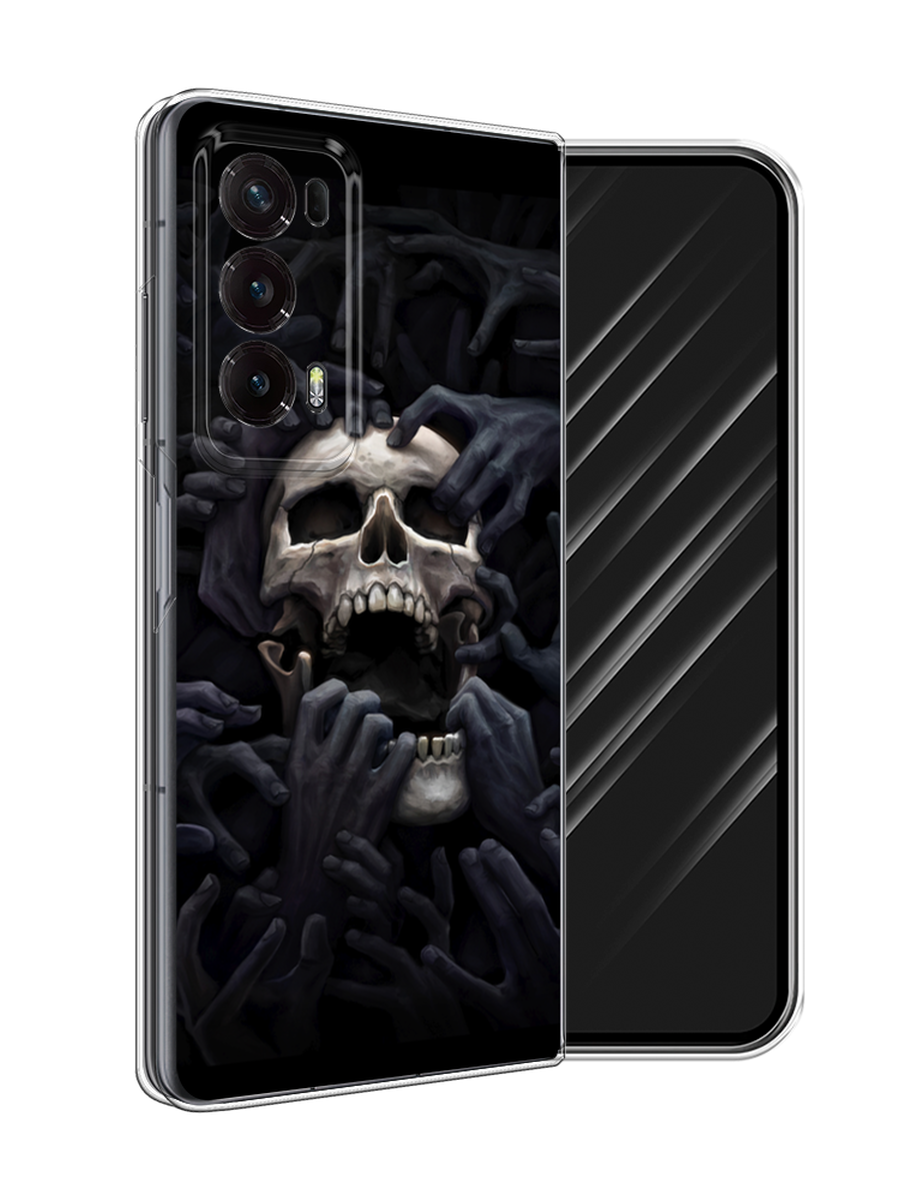 

Чехол Awog на Honor Magic V2 "Череп 29", Черный;серый, 6123550-1
