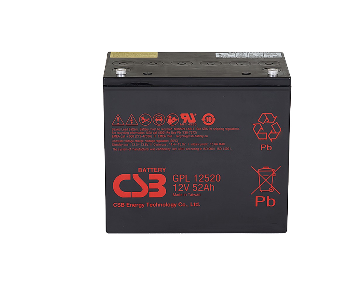 

Аккумулятор CSB GPL 12520, GPL12520