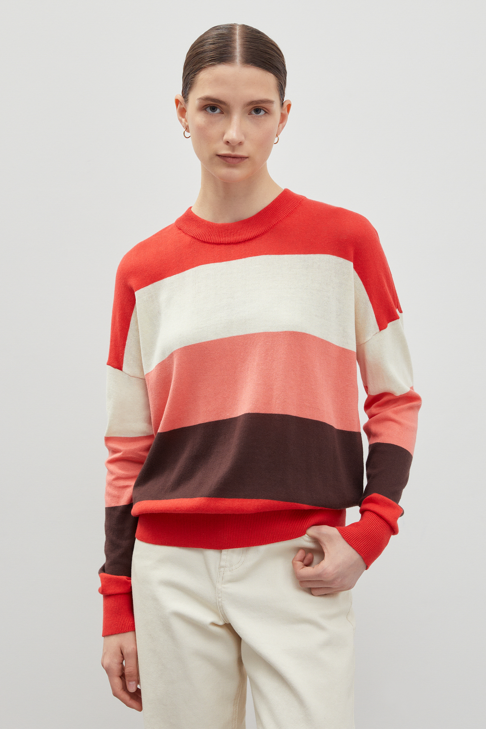 

Джемпер женский Finn Flare FBC13100 оранжевый S, FBC13100