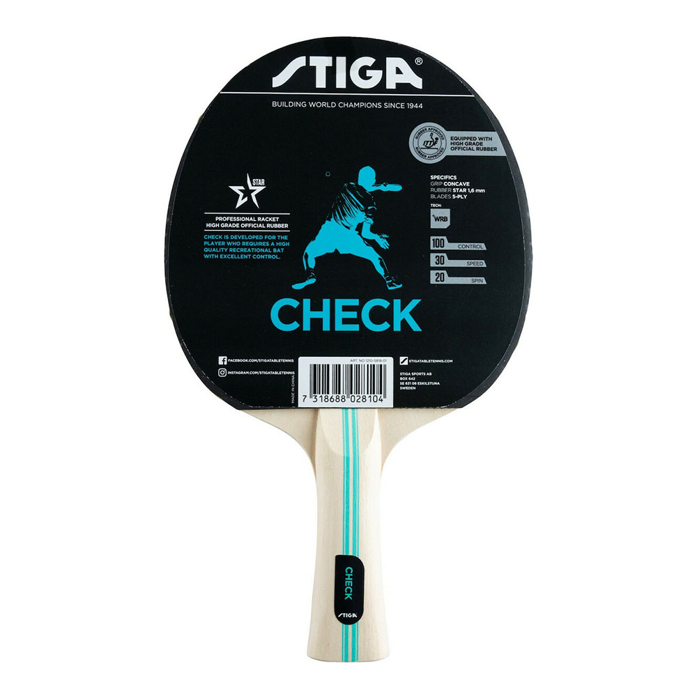 Ракетка для настольного тенниса Stiga Check Hobby WRB 1210-5818-01 CV 3292₽